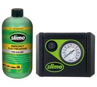 KIT SMART REPAIR SET COMPRESSORE LIQUIDO 500ml GONFIA E RIPARA AUTO MOTO+ Guanti