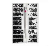 Kit di riparazione fai da te con 500 mini dadi a vite in 18 misure per laptop e piccoli dispositivi elettronici, include scatola organizer in plastica per riporre oggetti