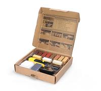 Kit di riparazione fai-da-te multifunzionale per pavimenti in laminato e legno utensili il risarcimento dei graffi sui con blocchi cera