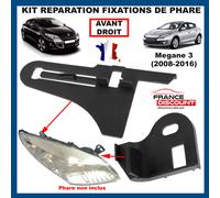 Kit di Riparazione Faro Anteriore Destro Pinze per Renault Megane 3 2008 2016
