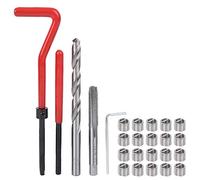 Kit di Riparazione Filettato 25-tlg, Kit di Riparazione Filettatura M7, Inserti filettati, Kit di Riparazione Filettatura, Strumento di Inserimento Filettatura per Motore Auto