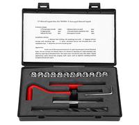 Kit di riparazione filettatura 17 pezzi, chiave per trapano a vite in acciaio inossidabile con inserto filettato M10x1.5 per ricambi auto in lega di alluminio e radiatori