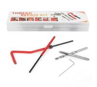 Kit di riparazione filettatura autobloccante per manicotto filettato M4 25PCs Kit di inserti per riparazione filettatura Portatile con scatola di plastica per macchinari di lavorazione