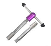 Kit di riparazione filettatura braccio pedivella bicicletta 9/16 con rubinetto sinistro e destro e maniglia in acciaio per manutenzione braccio manovella filettato (L + R con chiave)