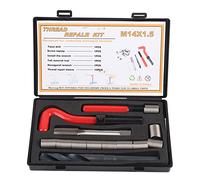 Kit di Riparazione Filettatura M14x1,5, 15 Pezzi Strumenti di Riparazione Filettatura di Ripristino Kit di Inserti Filo Kit di Inserti Filettati in Acciaio Inossidabile