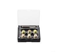 Kit di riparazione filettatura tappo di scarico olio, 13 pezzi, M13-M20 x 1,5 mm, in acciaio temprato, per riparare fili danneggiati sui fori di scarico del motore e della trasmissione (M17 x 1,5)