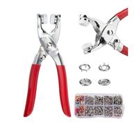 Kit di riparazione for bottoni in metallo con pinze - 100 pezzi di elementi di fissaggio for cucito e riparazioni(1PCS)