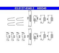 Kit di riparazione ganasce freno 03.0137-9340.2 ATE per HONDA SHUTTLE STREAM