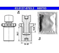 Kit di riparazione ganasce freno 03.0137-9703.2 ATE per MERCEDES-BENZ MAYBACH