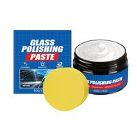Kit di riparazione graffi parabrezza Pasta detergente parabrezza | con Spugna Cancellare Strisce Auto Lungo Percorso Lucidatura Esterna Camion RV SUV Veicolo Automobile