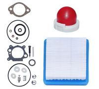 Kit di Riparazione Guarnizione Carburatore per 398183 490937 498261 493762, 498260 Guarnizioni Carburatore Kit di Riparazione Motore con Pompa di adescamento Filtro Aria per Serie Max 3,5 e 4 CV