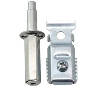 Kit di riparazione hardware per porte a due pieghe per 2 pezzi 1 pezzo in nylon bi-Fold che fornisce una lunga durata e resistenza argento Materiale nylon