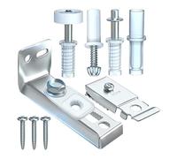 Kit di riparazione hardware per porte - Bi-Fold Door Hardware Set in acciaio inossidabile | Sliding DooÃs Top & Bottom Bracket Hinge | Parti di ricambio 9 pezzi 18 pezzi opzioni, Double Folding