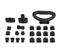 Kit di riparazione in plastica resistente per carrelli pieghevoli piatti con tutte le parti necessarie per fissare telai rotti o ruote sul carrello da campeggio all'aperto per prestazioni affidabili