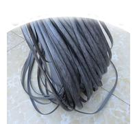 Kit di riparazione in rattan da 197 piedi per mobili da giardino Kit di riparazione in vimini di plastica Materiale di intreccio in rattan sintetico piatto Striscia di rattan PE (grigio venatura del l