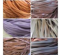 Kit di riparazione in vimini riutilizzabile in plastica, materiale for tessitura in rattan piatto da 197 piedi, venature del legno PE for la sostituzione della sedia da giardino, 1 pezzo(Black)