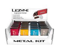 Kit di Riparazione Lezyne in Metallo - Scatola da 24 Pezzi per Ciclisti