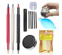 Kit di Riparazione Orologi,Accessori per la Pulizia di Orologi da Polso - Kit Manutenzione Viaggio con Base Antiscivolo per Cura e Assistenza Orologi Elettronici