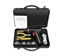 Kit Di Riparazione Paraurti For Saldatrice Di Plastica Ricaricabile Con Cucitrice A Caldo Da 200 W Saldatore For Riparazione Di Plastica Riparazione Paraurti Auto Facile e Potente(Black)