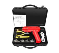 Kit Di Riparazione Paraurti For Saldatrice Di Plastica Ricaricabile Con Cucitrice A Caldo Da 200 W Saldatore For Riparazione Di Plastica Riparazione Paraurti Auto Facile e Potente(Red)