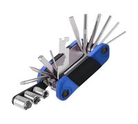 Kit di riparazione per bicicletta, strumenti portatili per la riparazione delle forature, contiene un set di pinze ergonomiche portatili con comodi alti per la manutenzione di motocicli e