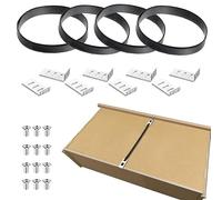 Kit di riparazione per cassetti 4PZ - Rimedio rapido per cassetti ceduti o rotti, supporti per cassetti ceduti nella parte inferiore, fasce di rinforzo e staffe per camera da letto, cucina, armadio