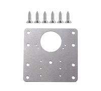 Kit di riparazione per cerniere in acciaio inox per armadietti e cerniere per cassetti con viti di montaggio Piastra di riparazione cerniera per porta armadio Kit con foro e viti Kit armadio da cucina