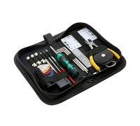 Kit di riparazione per chitarra, set di strumenti per strumenti elettrici e acustici, kit di manutenzione per regolazioni delle corde, kit per la pulizia, studio, casa, viaggi, performance dal