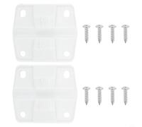 Kit di riparazione per coperchio della cassa del ghiaccio in plastica per refrigeratori Coleman, cerniere di ricambio bianche e viti, parti di fissaggio per scatole di ghiaccio da campeggio all'aperto