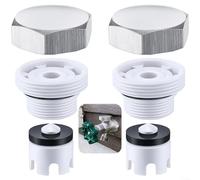 Kit di riparazione per interruttore sottovuoto per valvole antigelo e antigelo con struttura in acciaio inossidabile, soluzione di riparazione per perdite e tappo in ottone (2 pezzi)