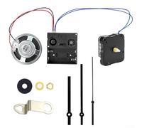 Kit di riparazione per lancette e movimento dell'orologio che supporta vari schemi di suoneria e si adatta a pannelli dell'orologio con diverse lunghezze dell'albero (13 mm nero)