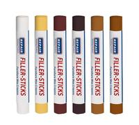 Kit di riparazione per legno, pennarello per mobili, 6 penne colorate con applicazione rapida, strumento di restauro per armadi, battiscopa in legno duro, pavimenti, porte, tavoli, pareti, giocattoli