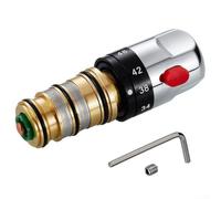 Kit di riparazione per miscelatore termostatico per vasca da bagno e doccia, valvola in ottone, kit di riparazione di ricambio con maniglia di controllo della temperatura