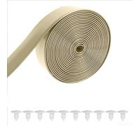 Kit di riparazione per mobili, cinghie di ricambio in PVC da 3 m, con chiodi, per piscina, spiaggia, sedia da giardino, sedia da patio, fettuccia (legno)
