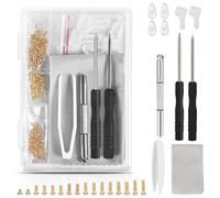 Kit di riparazione per occhiali da vista, kit di riparazione per occhiali, set di cacciaviti per la riparazione di occhiali da vista, naselli, piccolo cacciavite, pinzette per occhiali, occhiali da
