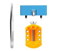 Kit di riparazione per orologi, kit di riparazione per la rimozione delle maglie del cinturino 'orologio, strumento portatile per la maggior parte degli orologi, Set da tre pezzi,