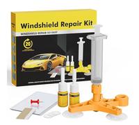 Kit di Riparazione per Parabrezza, Ripara Parabrezza Auto, Kit Riparazione Vetro Auto, per Riparare Le Incrinature, Scheggiature, Fessure e Graffi, per finestrini Auto, Parabrezza, e specchi