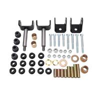 Kit di riparazione per parte anteriore del carrello Kit di boccole per fusello con sospensione in metallo durevole Componenti bilancieri completi per carrello elettrico a gas