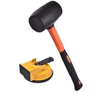 Kit di riparazione per pavimenti resistente con ventosa, cuscinetti riutilizzabili e martello per ridurre il rumore per riparazioni efficaci di fessure e crepe (1)