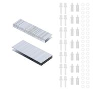 Kit di Riparazione per Persiane con Perno a Molla Bianco | Plastica, Gomma e Ferro, Installazione Semplice, Compatibilità, per Manutenzione di Finestre Commerciali