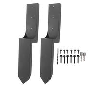 Kit di riparazione per picchetti da terra in acciaio resistente, ancoraggio per pali per recinzione, per pali per recinzioni metalliche in legno, materiale solido antiruggine e