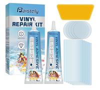 Kit di riparazione per piscine in PVC, impermeabile, sale, acqua calda e resistente ai raggi UV, kit di riparazione gonfiabile per una varietà di gonfiabili, tra cui castello gonfiabile, anello da