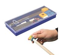 Kit di Riparazione per Punte di Stecca con Morsetto per stecco, Punta per Stecca da Biliardo e cubetti di Gesso Modellante da Biliardo, Set di Riparazione Standard per Stecca da Biliardo,