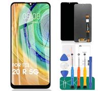 Kit di riparazione per schermo LCD TCL 20 R 5G / 20R 5G T767H per TCL 20 XE/20XE 5087Z, kit di riparazione digitalizzatore touch (nero, senza cornice)