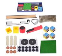 Kit di riparazione per stecca da biliardo, ricambio per punta del bastone da biliardo, strumento portatile per la manutenzione dei giochi da tavolo, collezione completa di parti di riparazione per