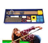 Kit di riparazione per stecche da biliardo - Modellatore per stecche da biliaardo da 3,94 pollici, kit di sostituzione punte per steccche da biliado portatili, set di riparazione per steche da biliard