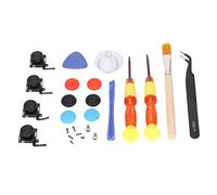Kit di Riparazione per Switch Joystick Analogico Thumb Stick con Cacciavite Spazzola per Pulizia Kit di Strumenti di Riparazione Accessori di Apertura per Switch Lite Pollice