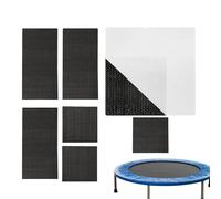 Kit di riparazione per tappeto elastico, set di toppe autoadesive, 20 x 16 x 1 cm, per il restauro del tappetino, assortimento circolare, rettangolare, quadrata, con impugnatura forte, resistente al