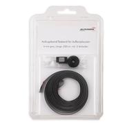 Kit di riparazione per tende esterne - Nastro per ascensore 6 × 0,33 mm (250 cm, grigio) con supporto per nastro di testo e gomma terminale - Resistente ai raggi UV e alle intemperie - Nastro di