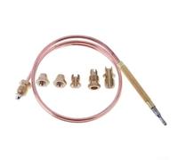 Kit di riparazione per termocoppia a gas, in metallo, 6 pezzi | Lunghezza 1500 mm, sicurezza guasto fiamma, chiusura automatica a gas, adatta per bracieri, forni per pizza, scaldabagni